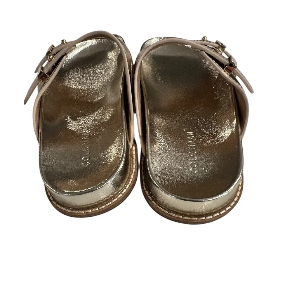 Cole Haan Women's Marisol Footbed Soft Gold Patent Leather Size 6 New - Picture 3 of 6